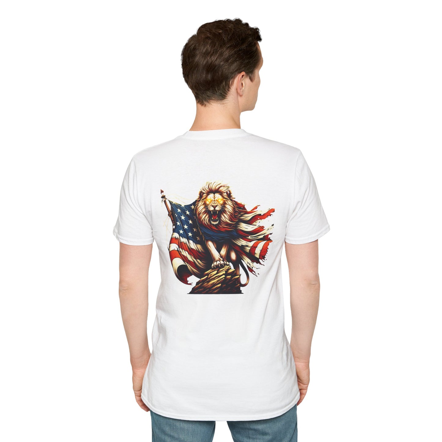 Lion of Judah USA Flag Unisex T-Shirt