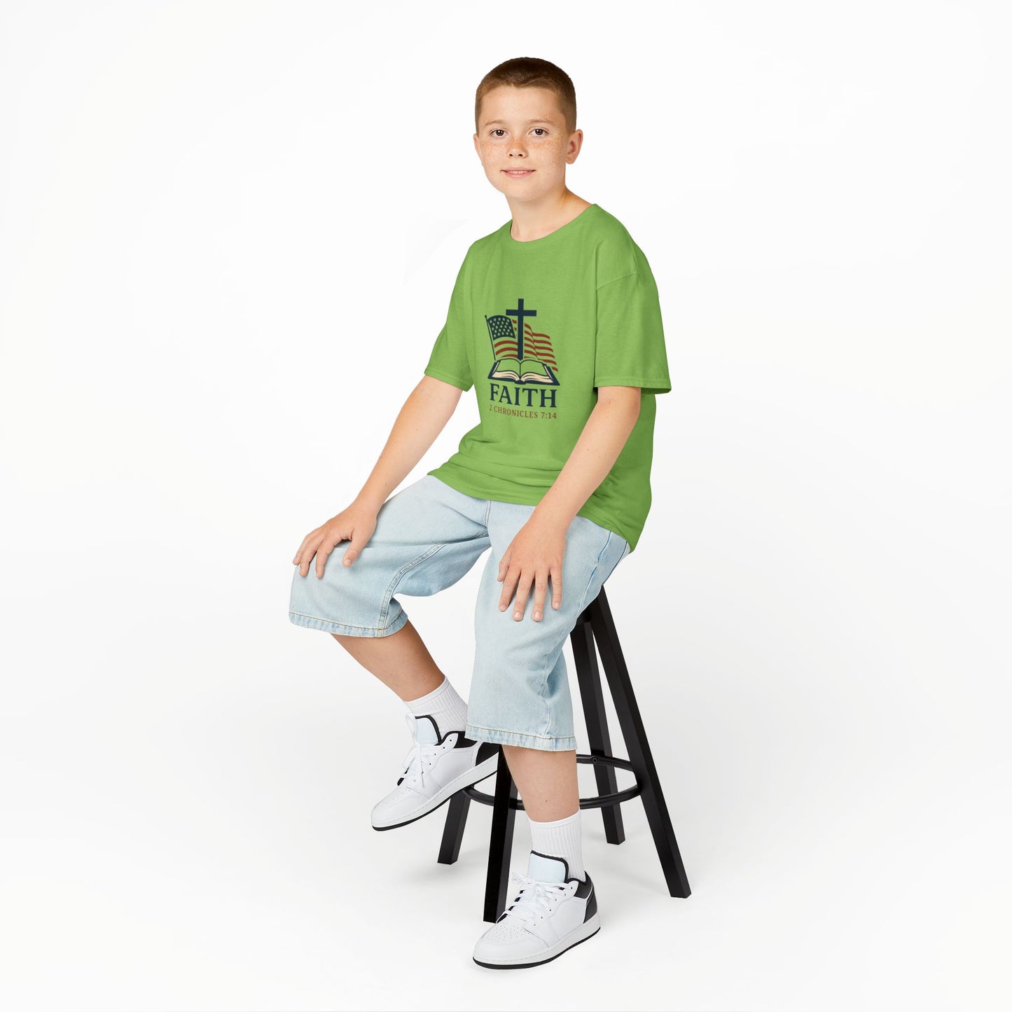 Faith & Freedom 2 Chronicles 7:14 Inspired Christian Kids Shirt