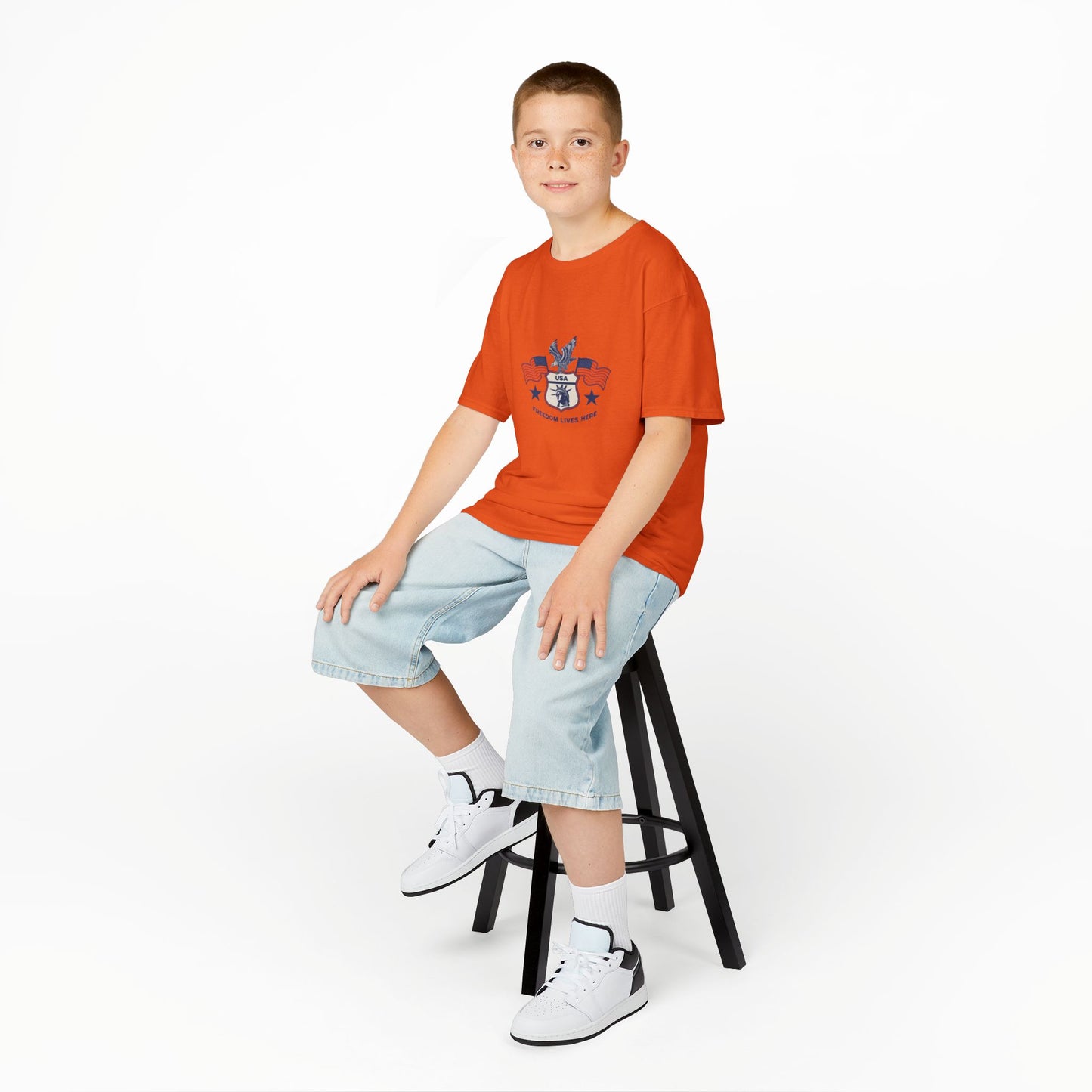 Freedom Lives Here Kids Tee for Boys and Girls