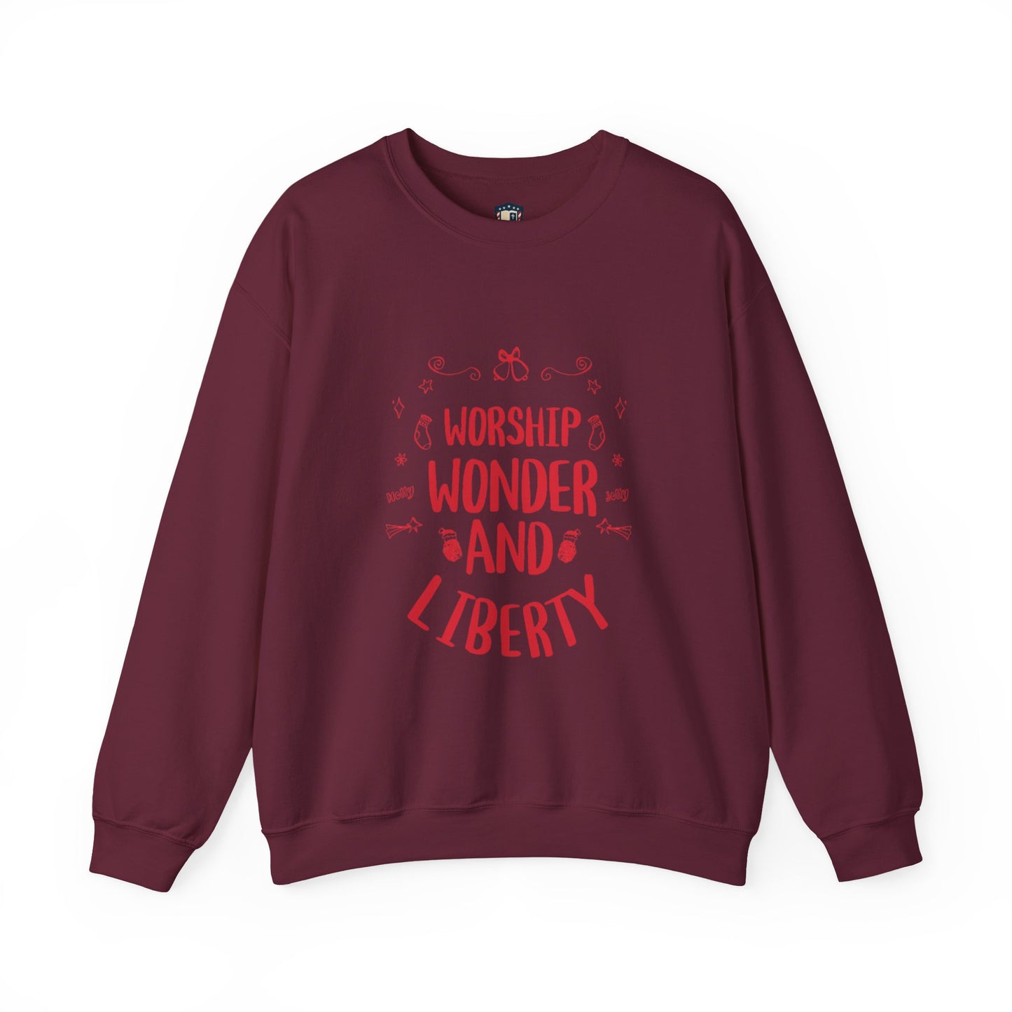 Worship Wonder Liberty Crewneck Unisex Sweatshirt