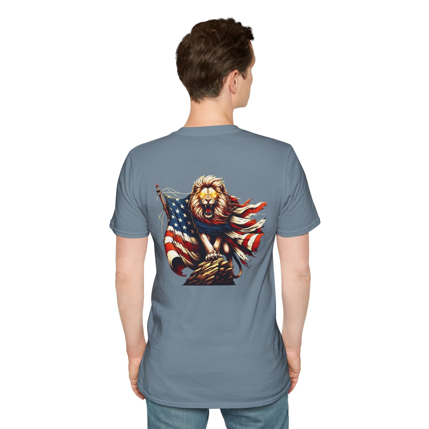 Lion of Judah USA Flag Unisex T-Shirt