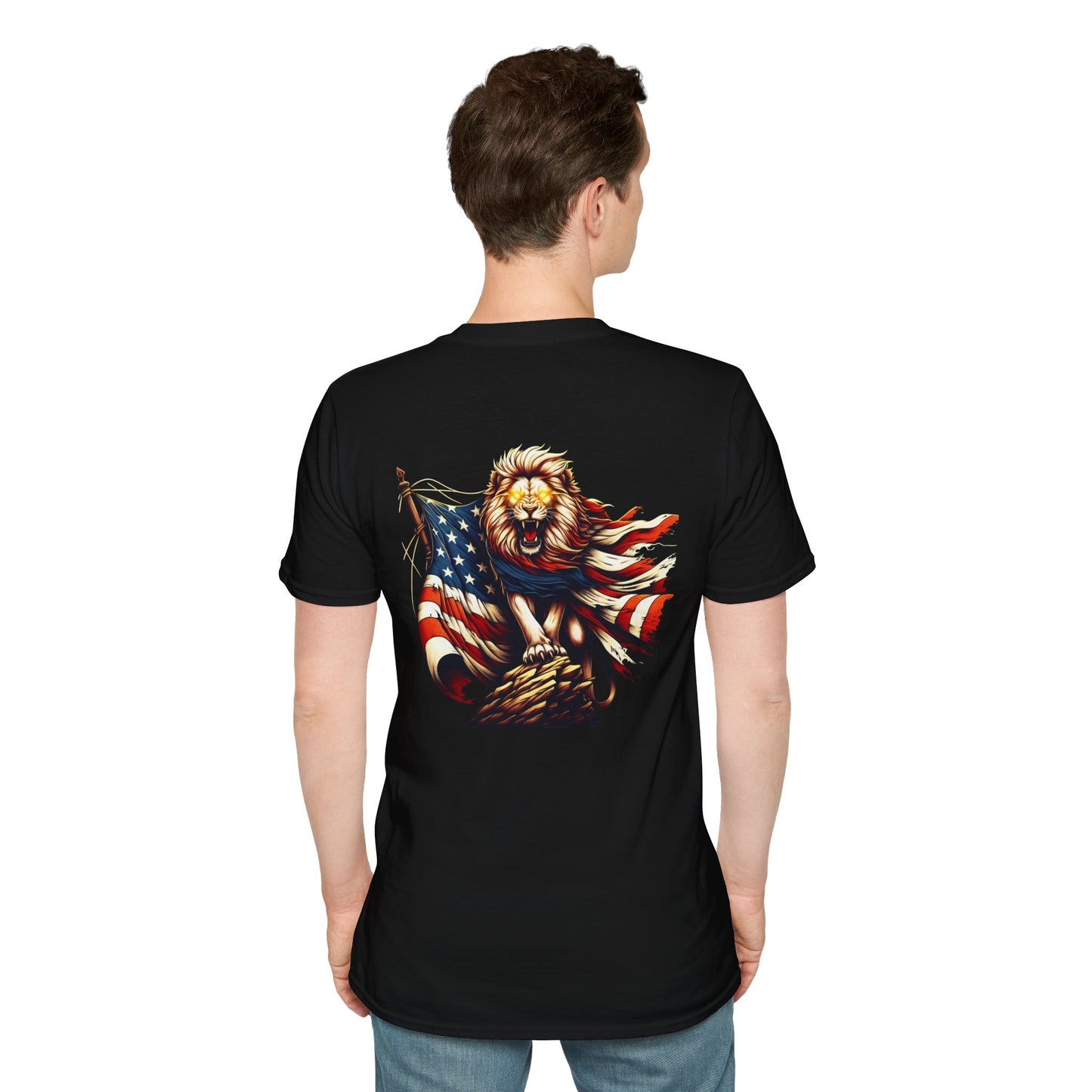 Lion of Judah USA Flag Unisex T-Shirt
