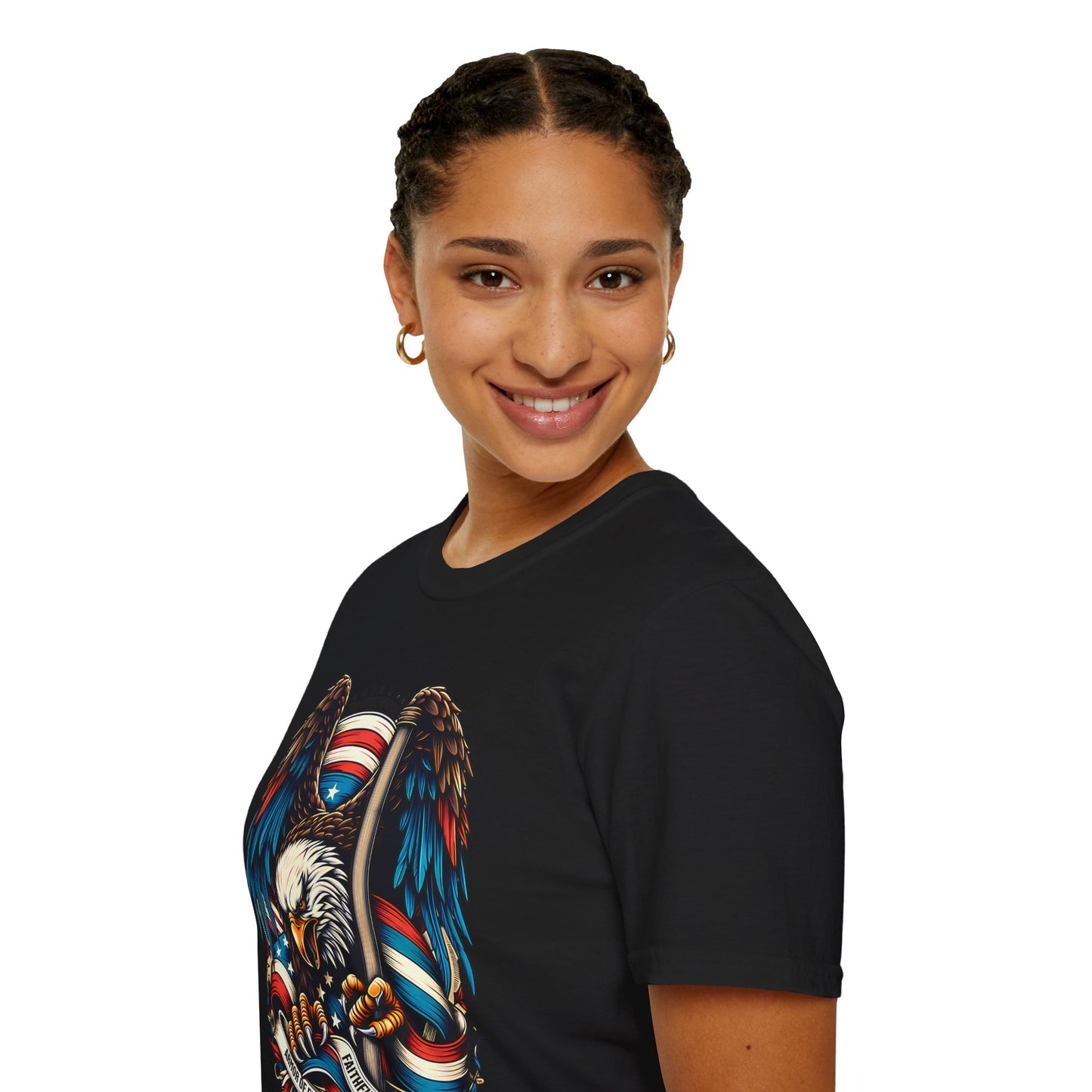 Patriotic Eagle Graphic Unisex T-Shirt