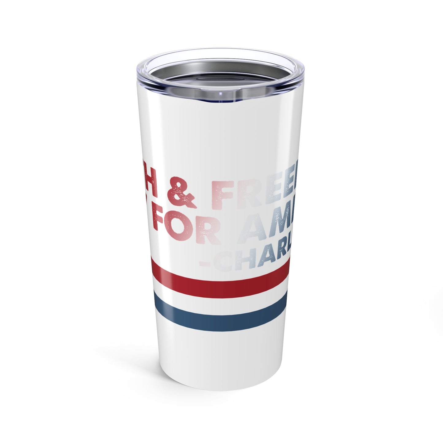 Patriotic Charlie Kirk Inspired Tumbler, American Pride 20oz Drinkware