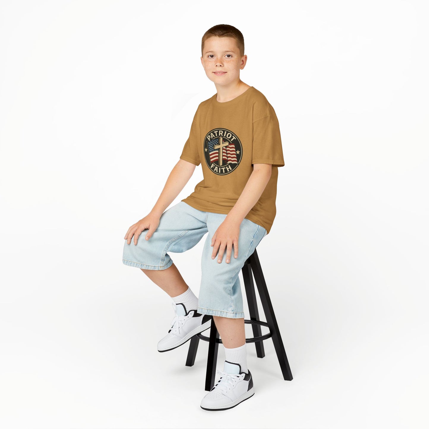 Patriotic Kids Tee - Faith & Freedom Everyday Wear
