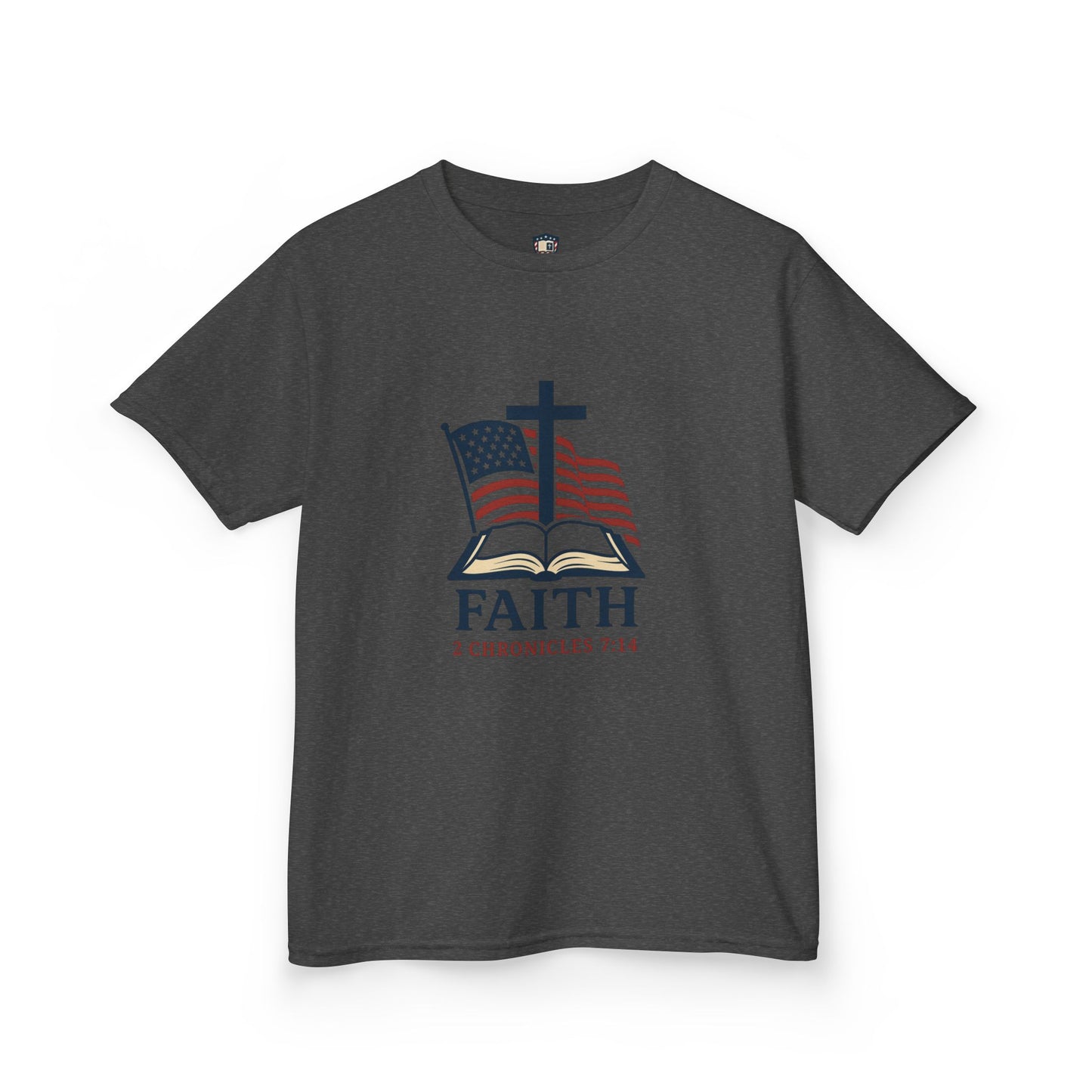 Faith & Freedom 2 Chronicles 7:14 Inspired Christian Kids Shirt
