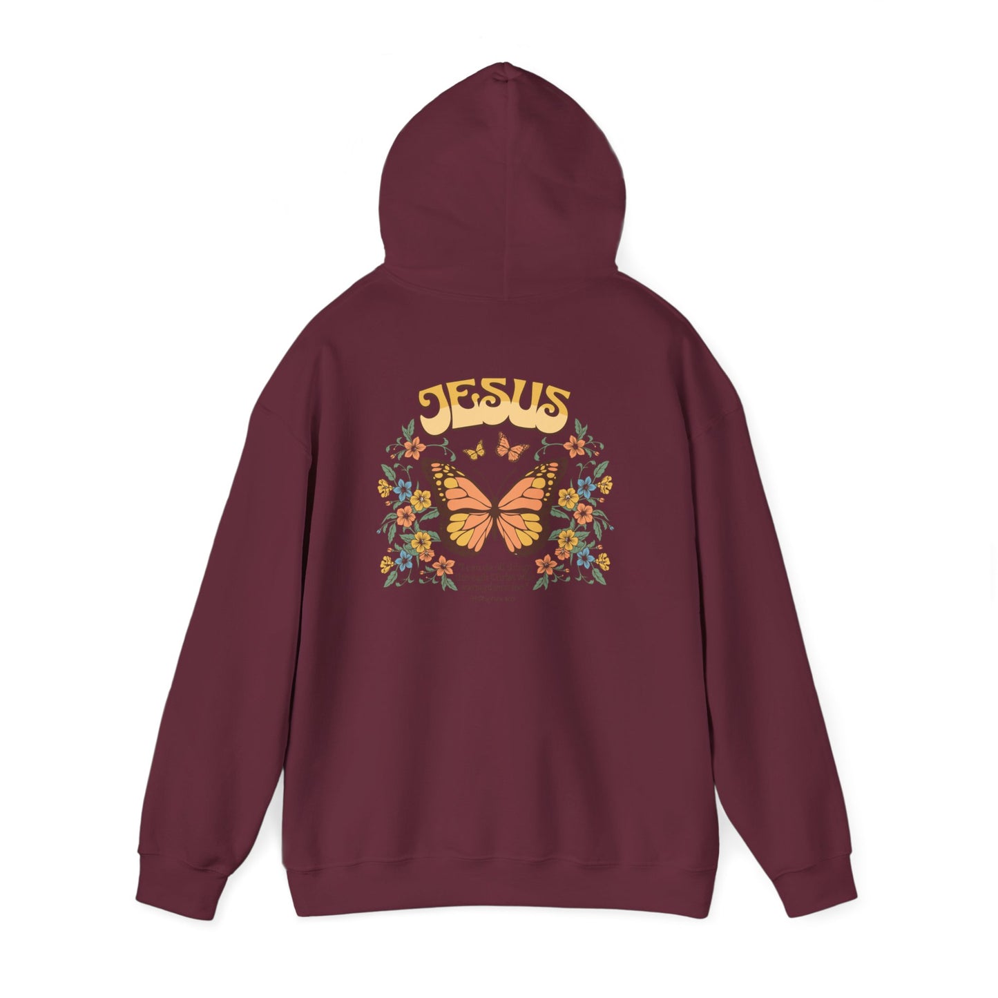 Butterfly JESUS Design Unisex Hoodie