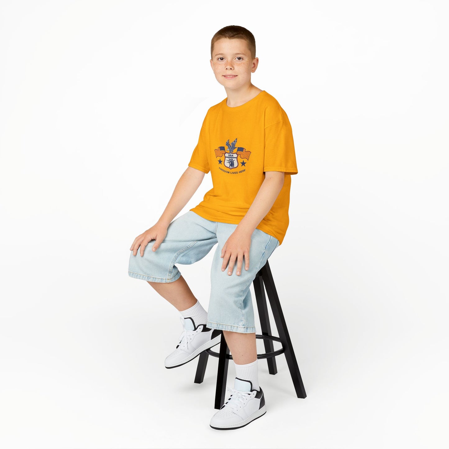 Freedom Lives Here Kids Tee for Boys and Girls