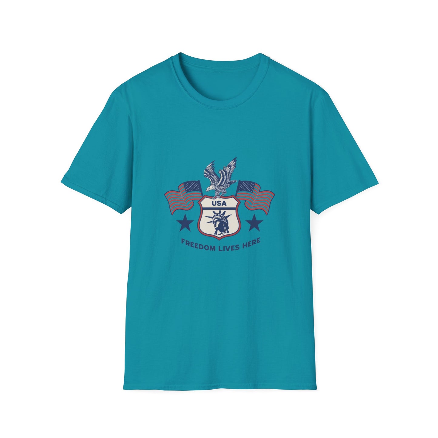 USA Freedom Lives Here Patriotic Unisex Shirt