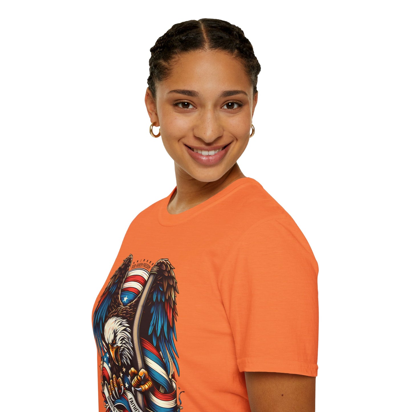 Patriotic Eagle Graphic Unisex T-Shirt