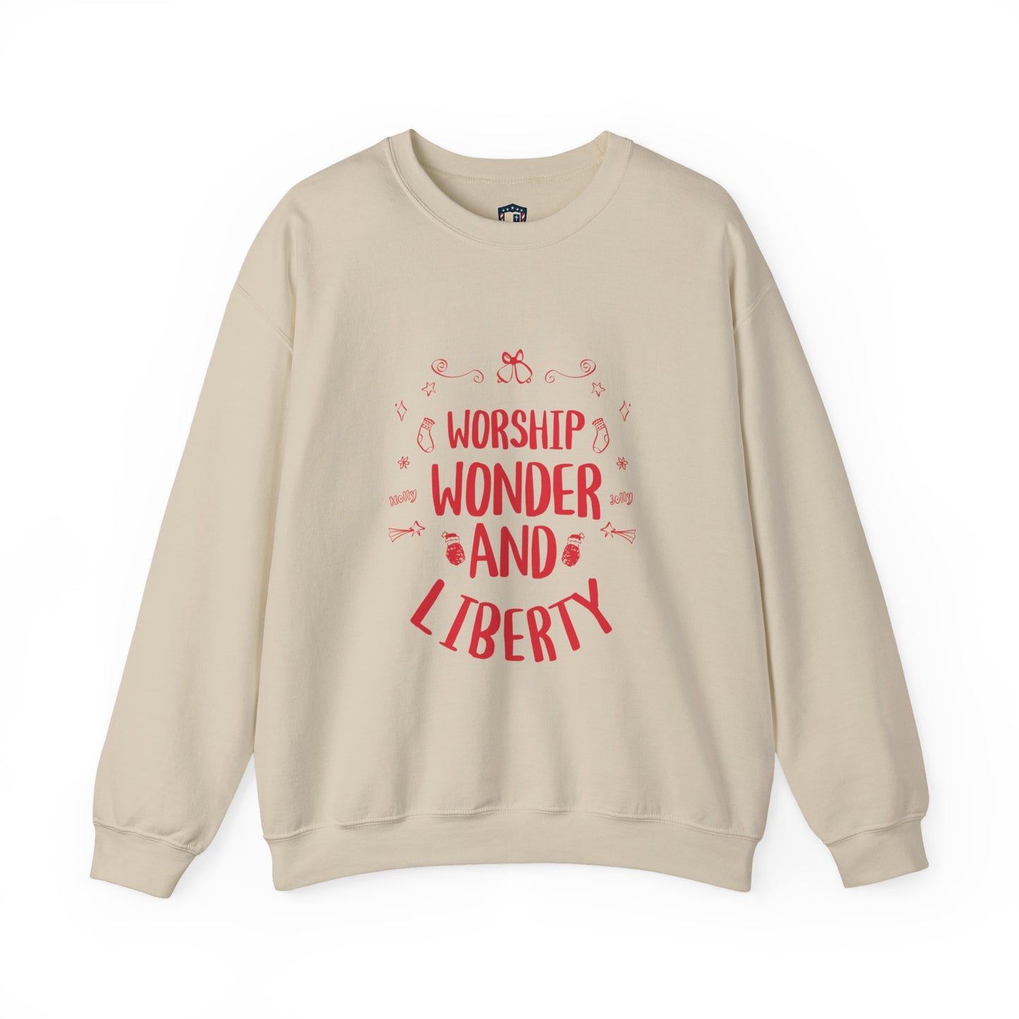 Worship Wonder Liberty Crewneck Unisex Sweatshirt