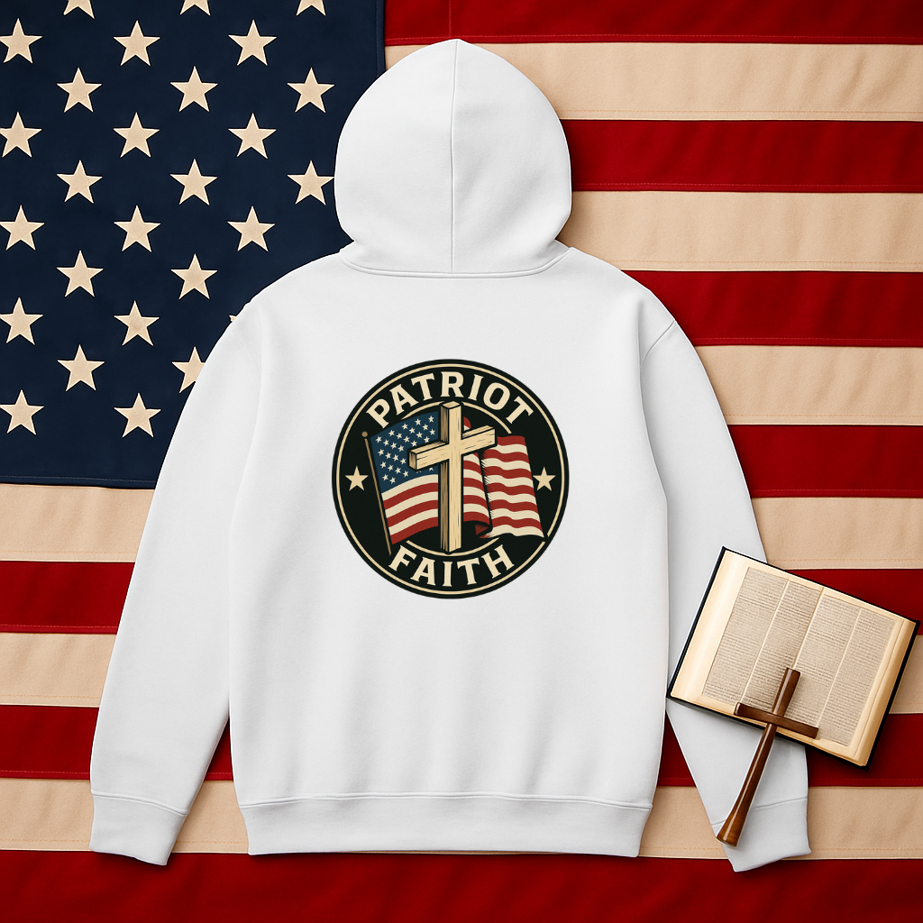Patriot and Faith Themed Unisex Hoodie