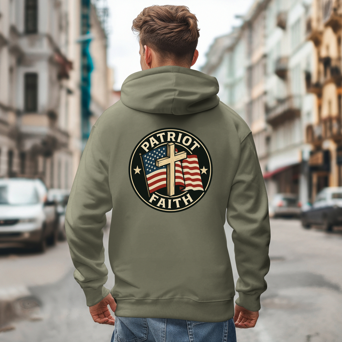 Patriot and Faith Themed Unisex Hoodie