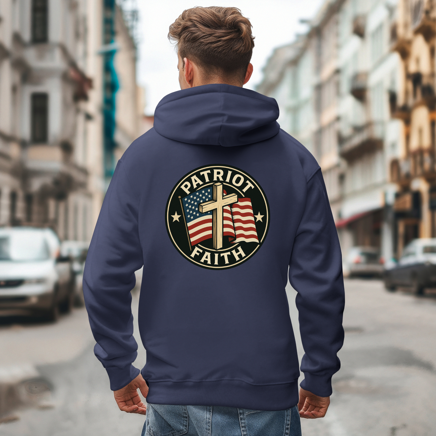 Patriot and Faith Themed Unisex Hoodie