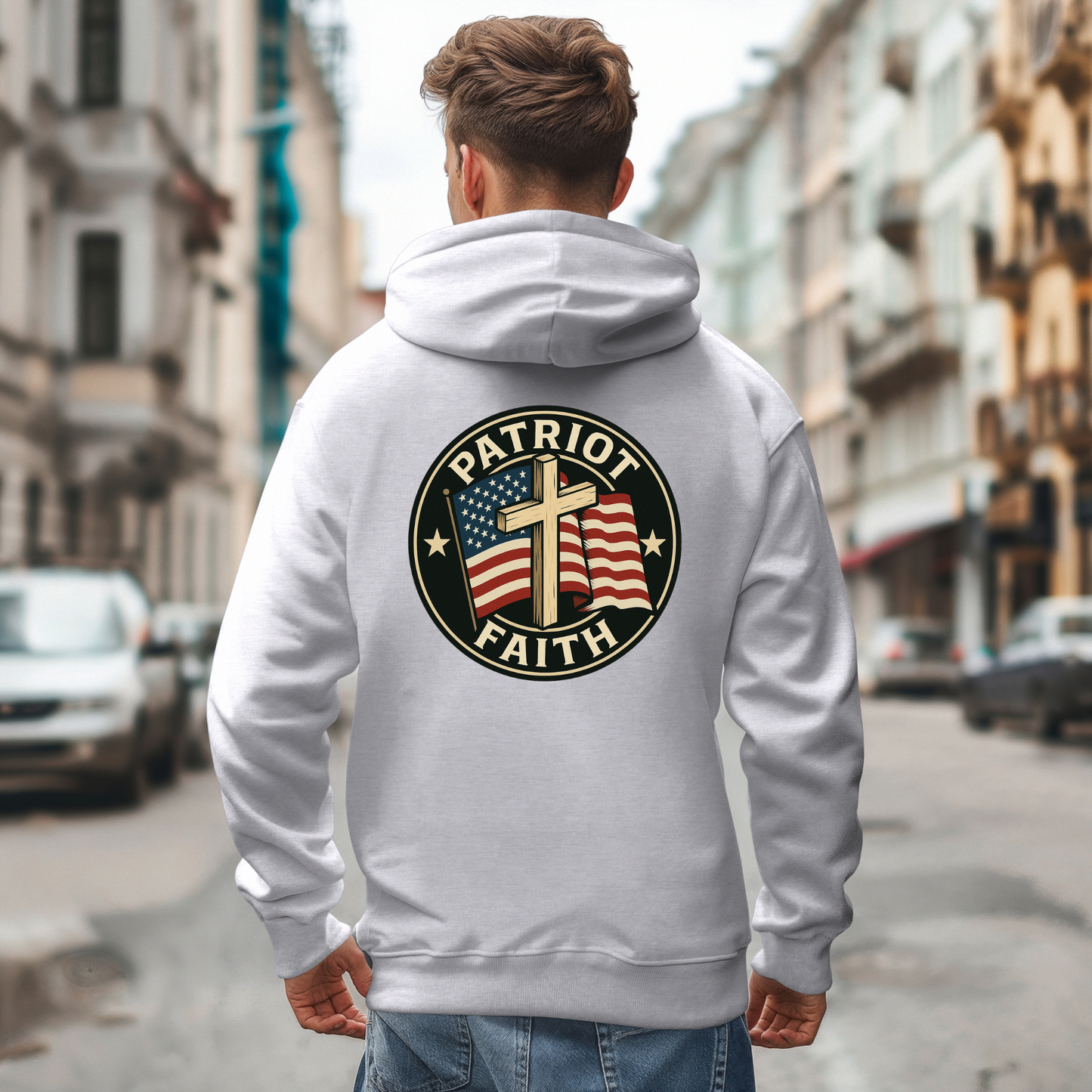 Patriot and Faith Themed Unisex Hoodie