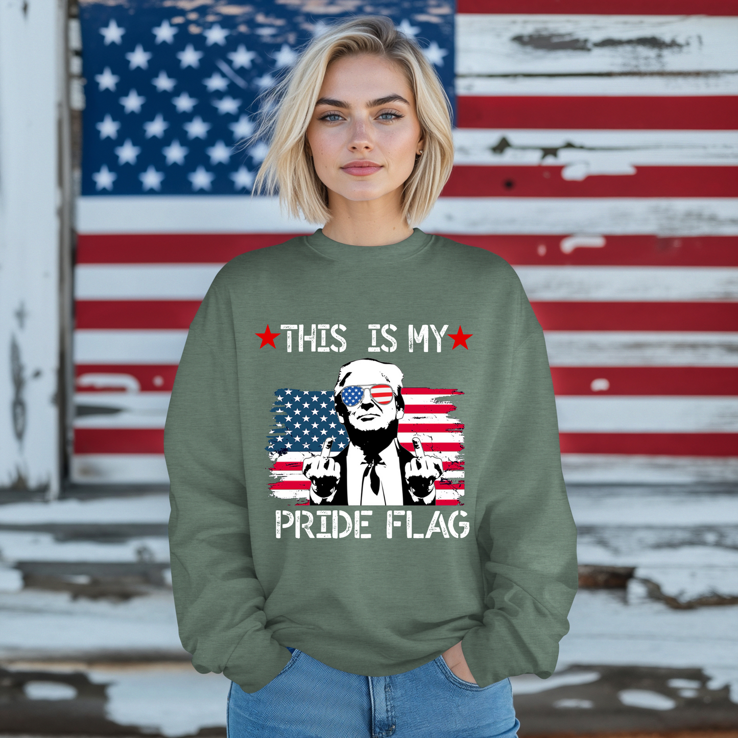 Trump This Is My Pride Flag Unisex Sweatshirt