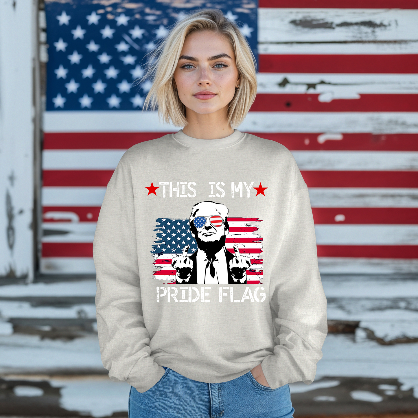 Trump This Is My Pride Flag Unisex Sweatshirt
