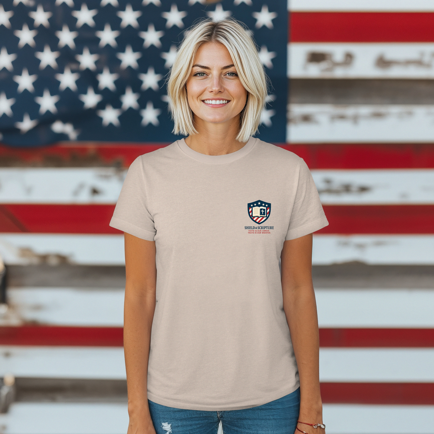 Lion of Judah USA Flag Unisex T-Shirt