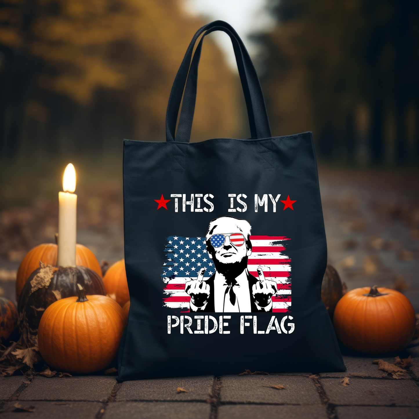 Trump This Is My Pride Flag Inspired Tote Bag