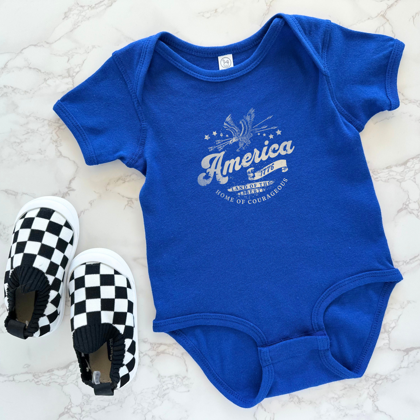America 1776 Baby Bodysuit, Infant Summer Outfit