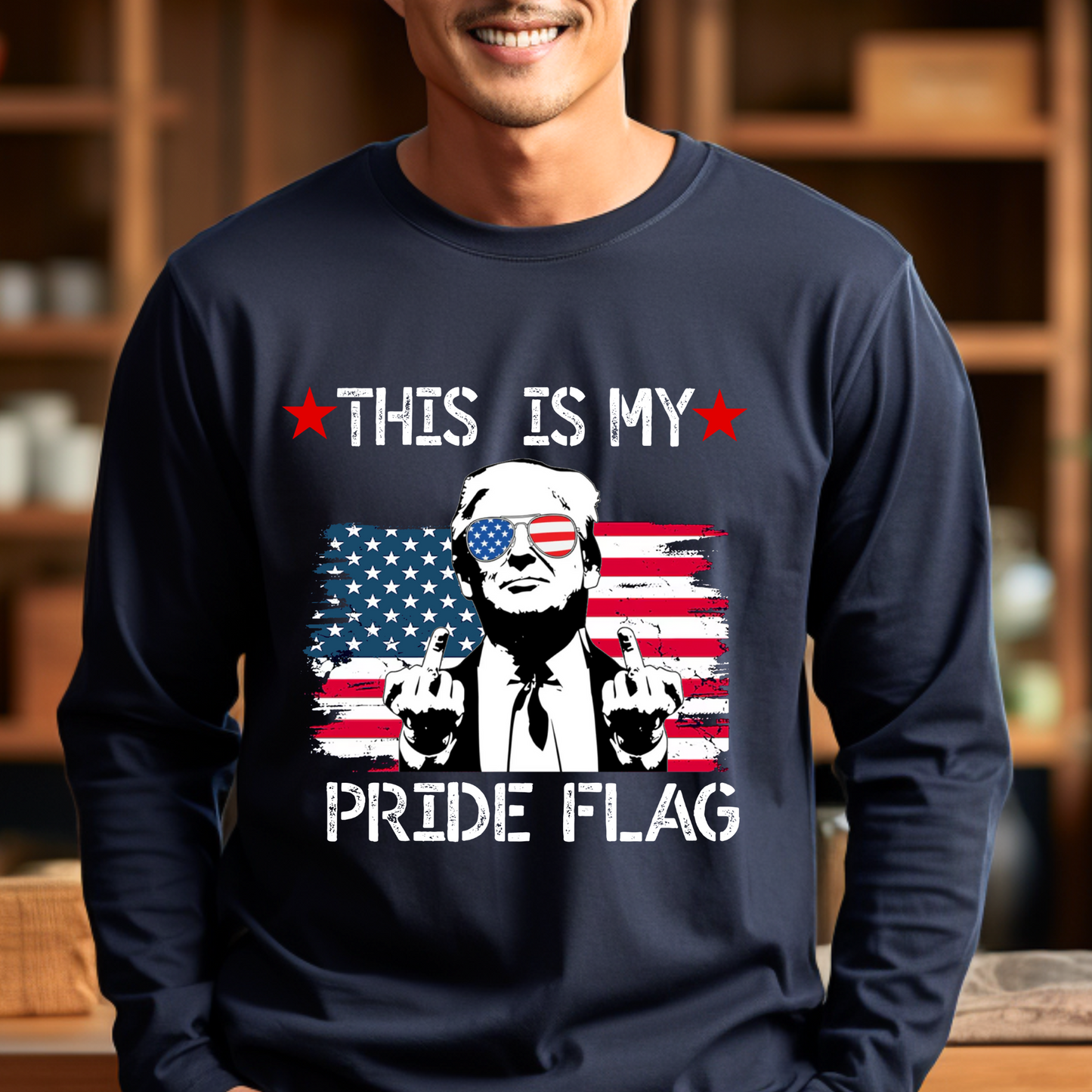 Trump This Is My Pride Flag Unisex Long Sleeve