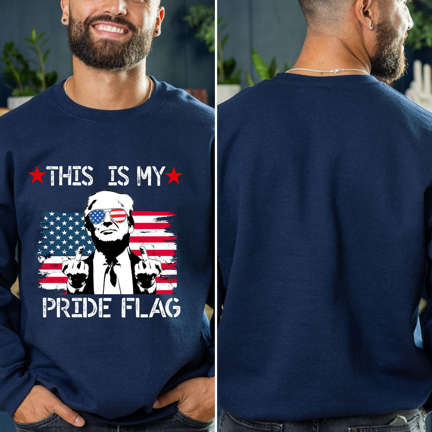 Trump This Is My Pride Flag Unisex Long Sleeve