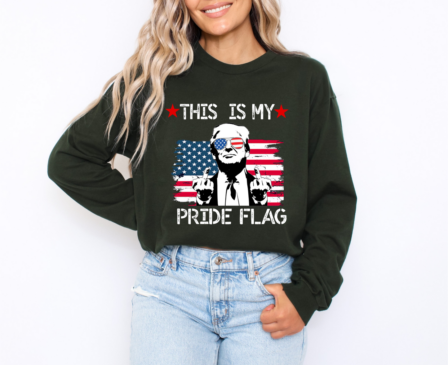 Trump This Is My Pride Flag Unisex Long Sleeve
