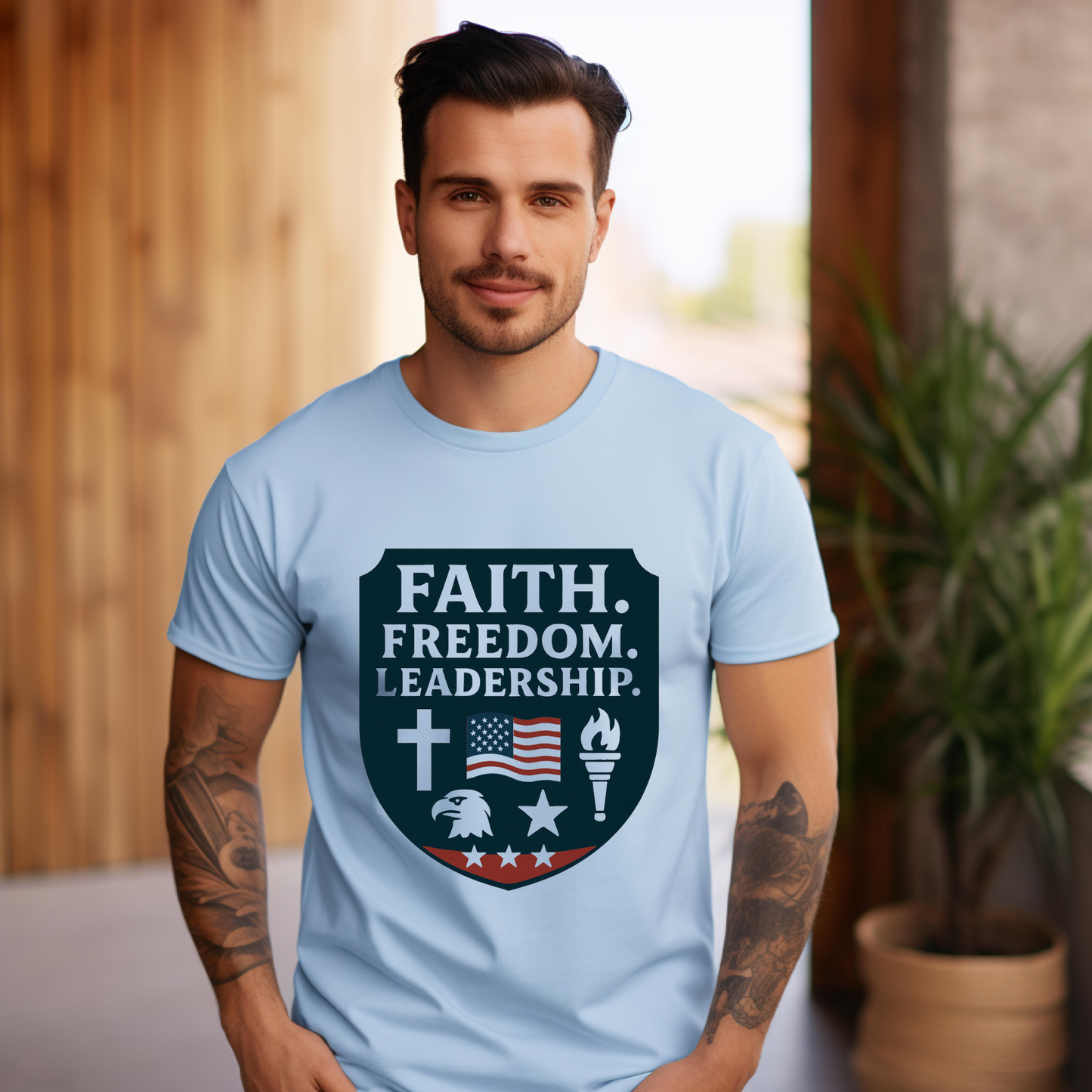 Faith, Freedom, Leadership Unisex T-Shirt