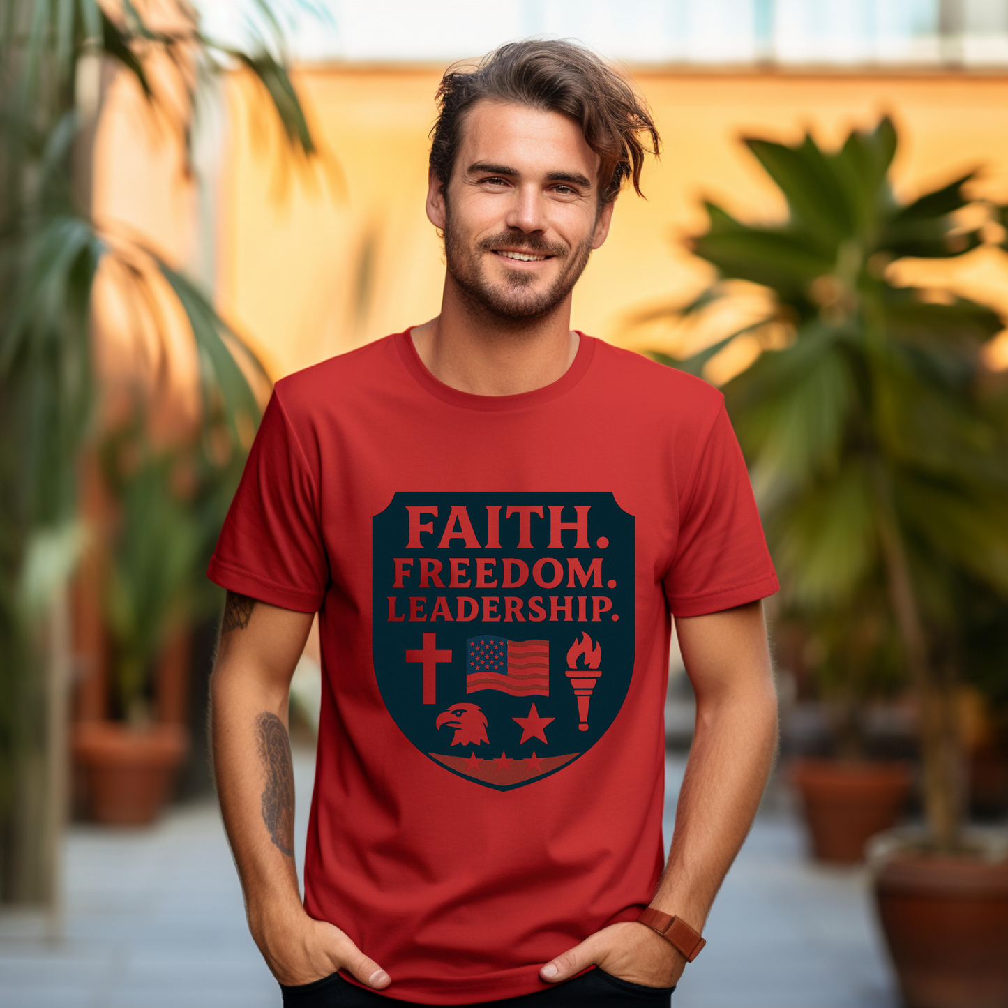 Faith, Freedom, Leadership Unisex T-Shirt