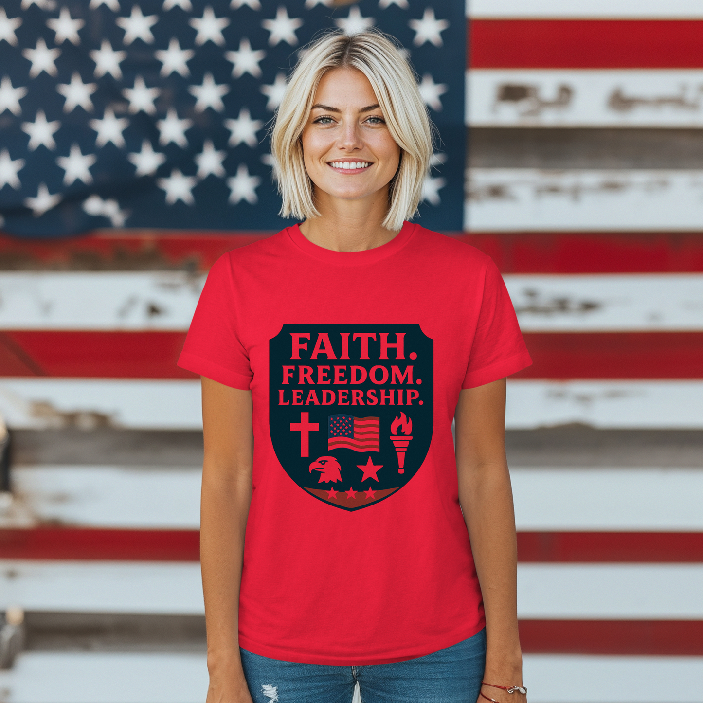 Faith, Freedom, Leadership Unisex T-Shirt