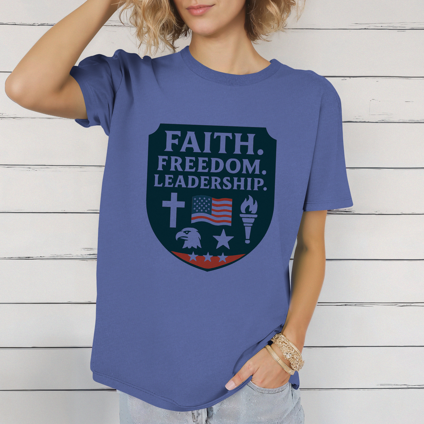 Faith, Freedom, Leadership Unisex T-Shirt