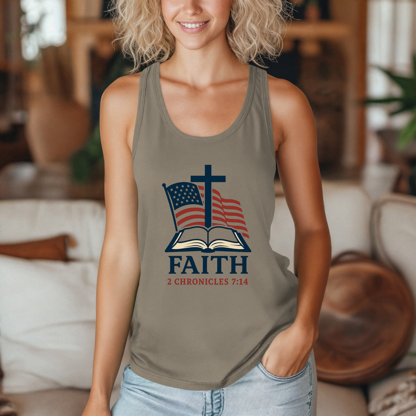 Faith-Inspired Women's Racerback Tank
