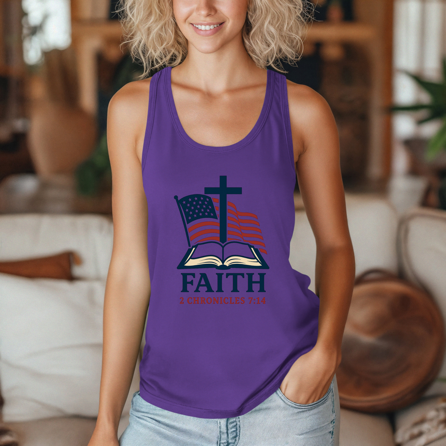 Faith-Inspired Women's Racerback Tank