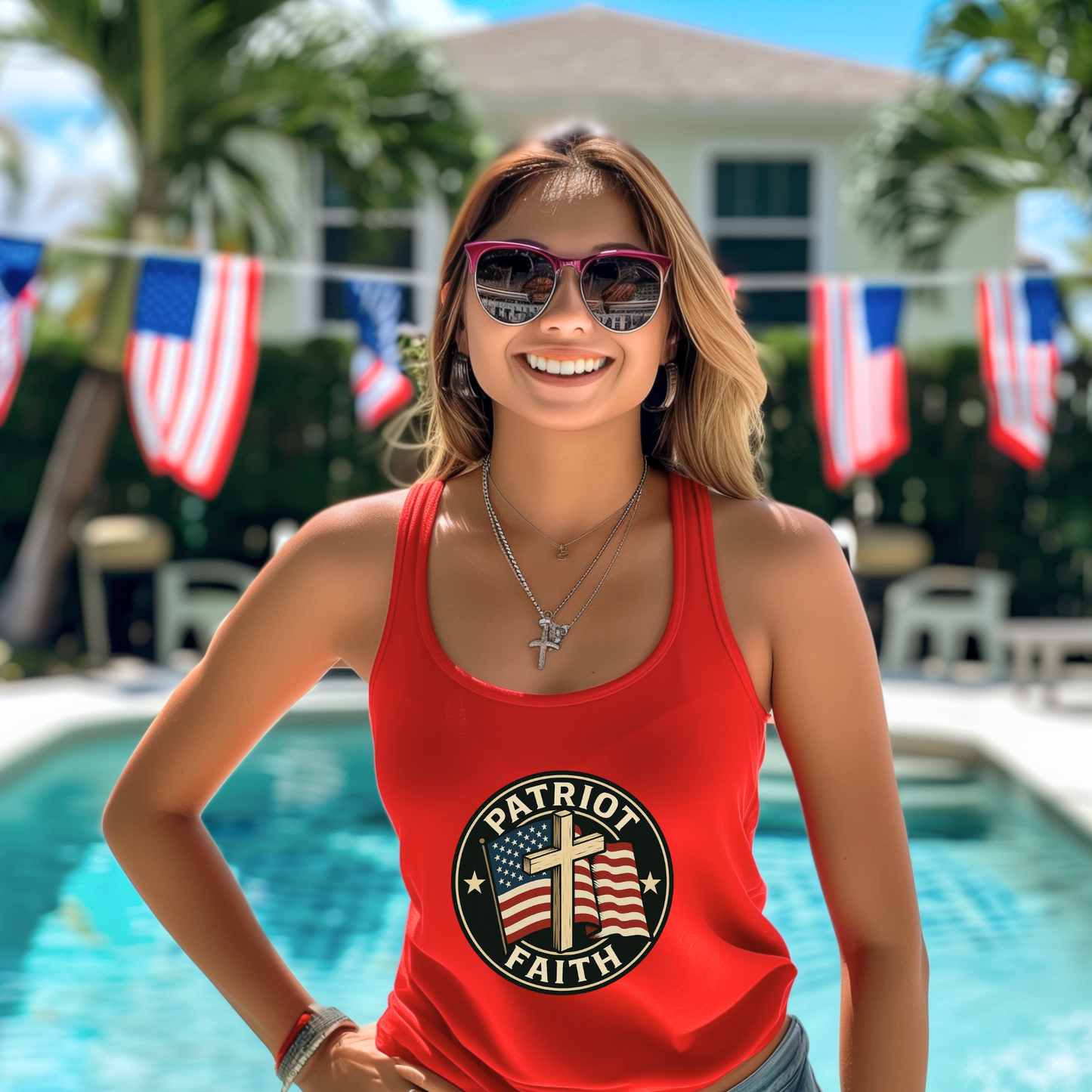 Patriot Faith Women's Racerback Tank