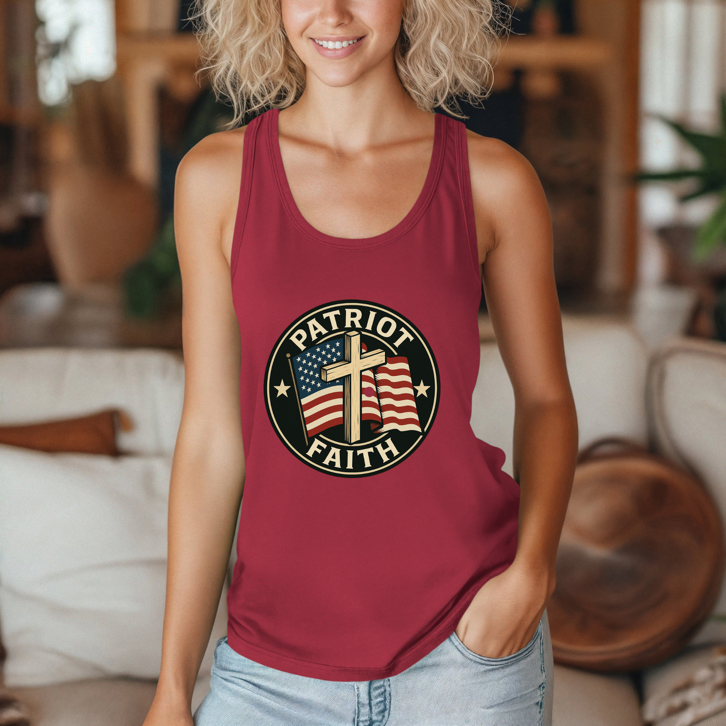 Patriot Faith Women's Racerback Tank