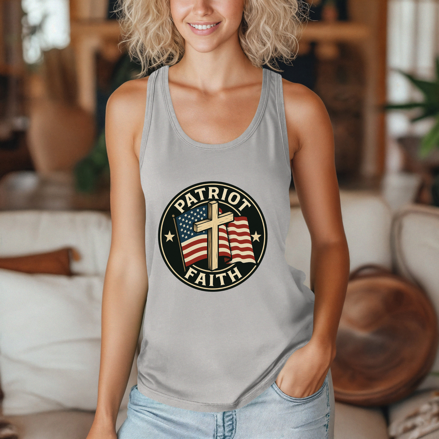 Patriot Faith Women's Racerback Tank