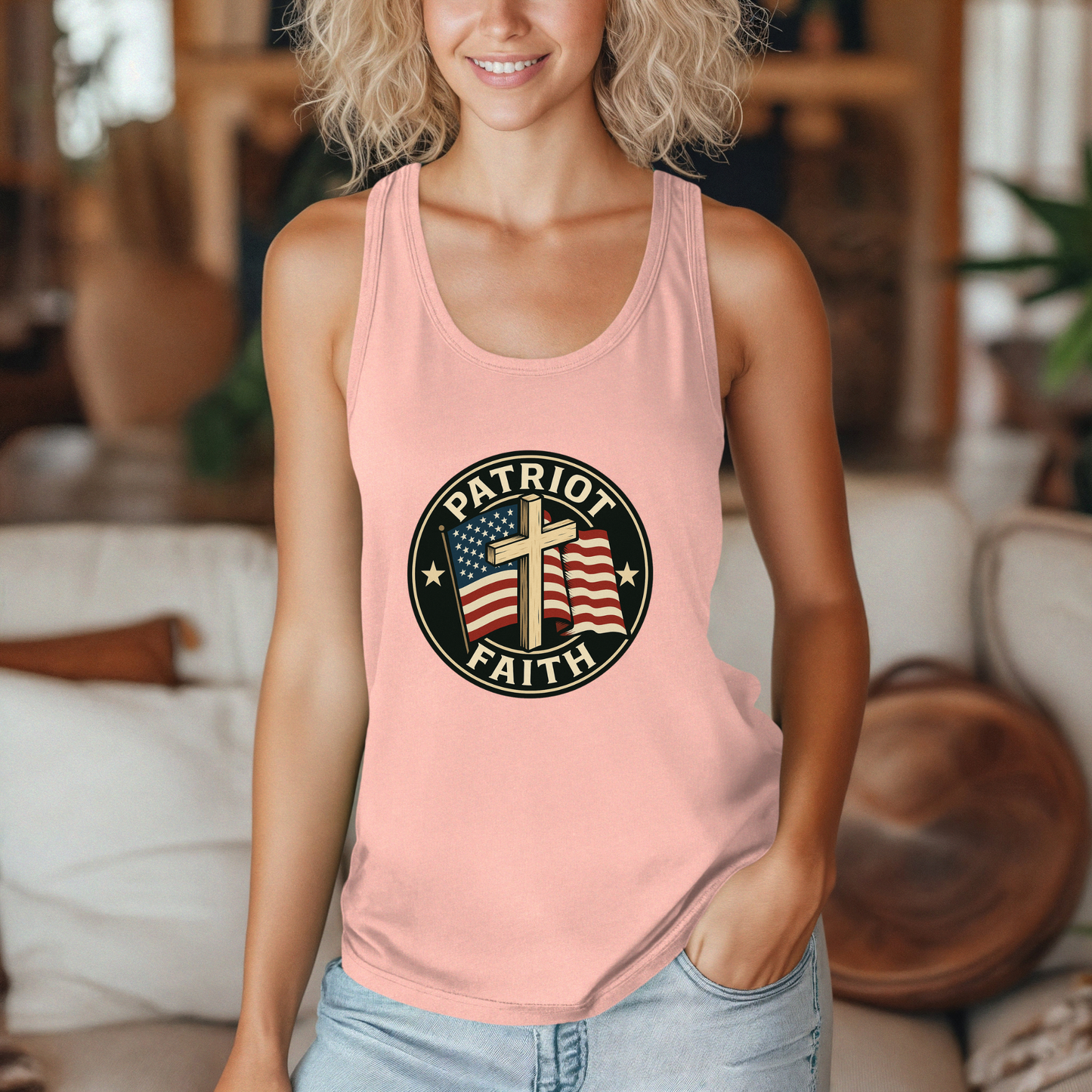 Patriot Faith Women's Racerback Tank