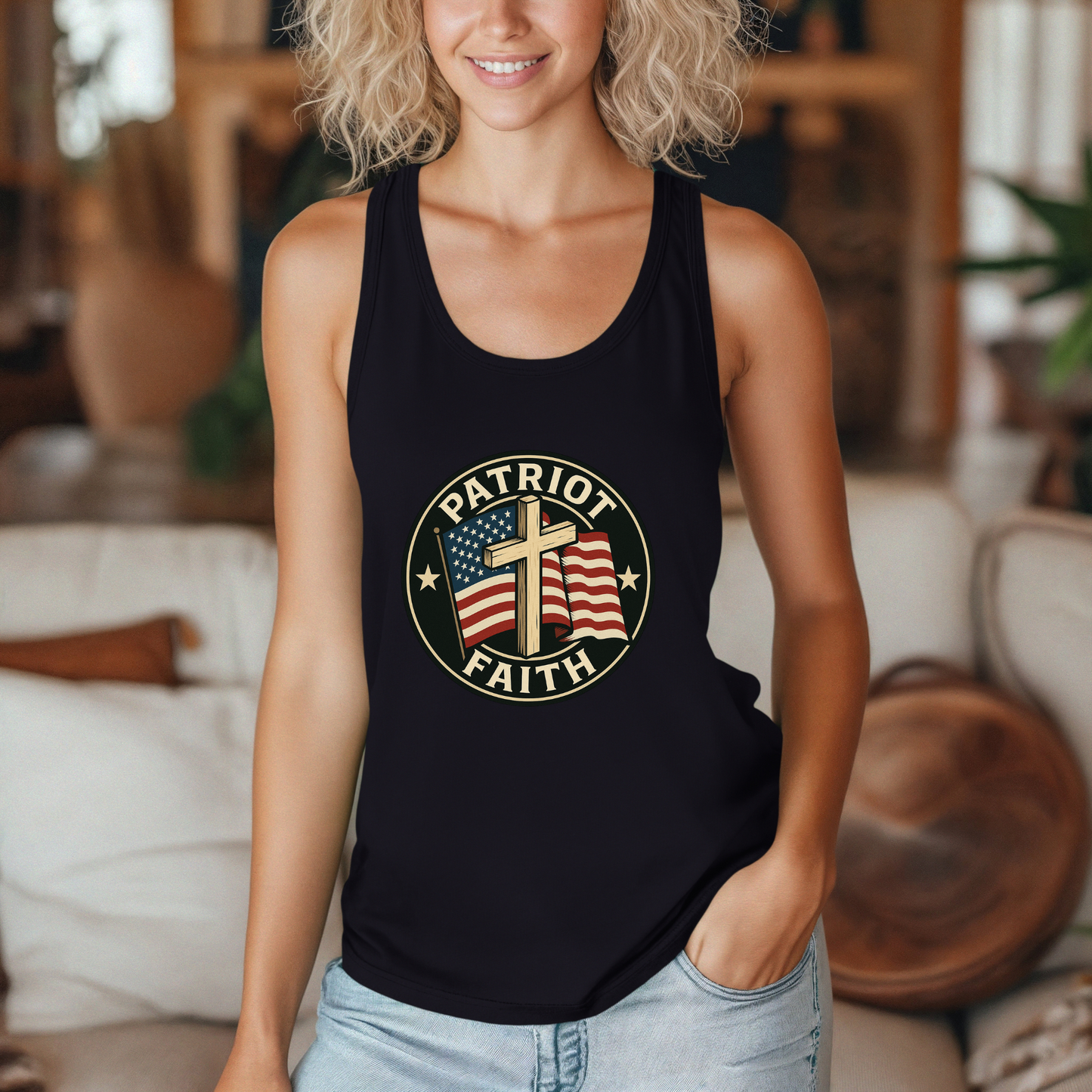 Patriot Faith Women's Racerback Tank