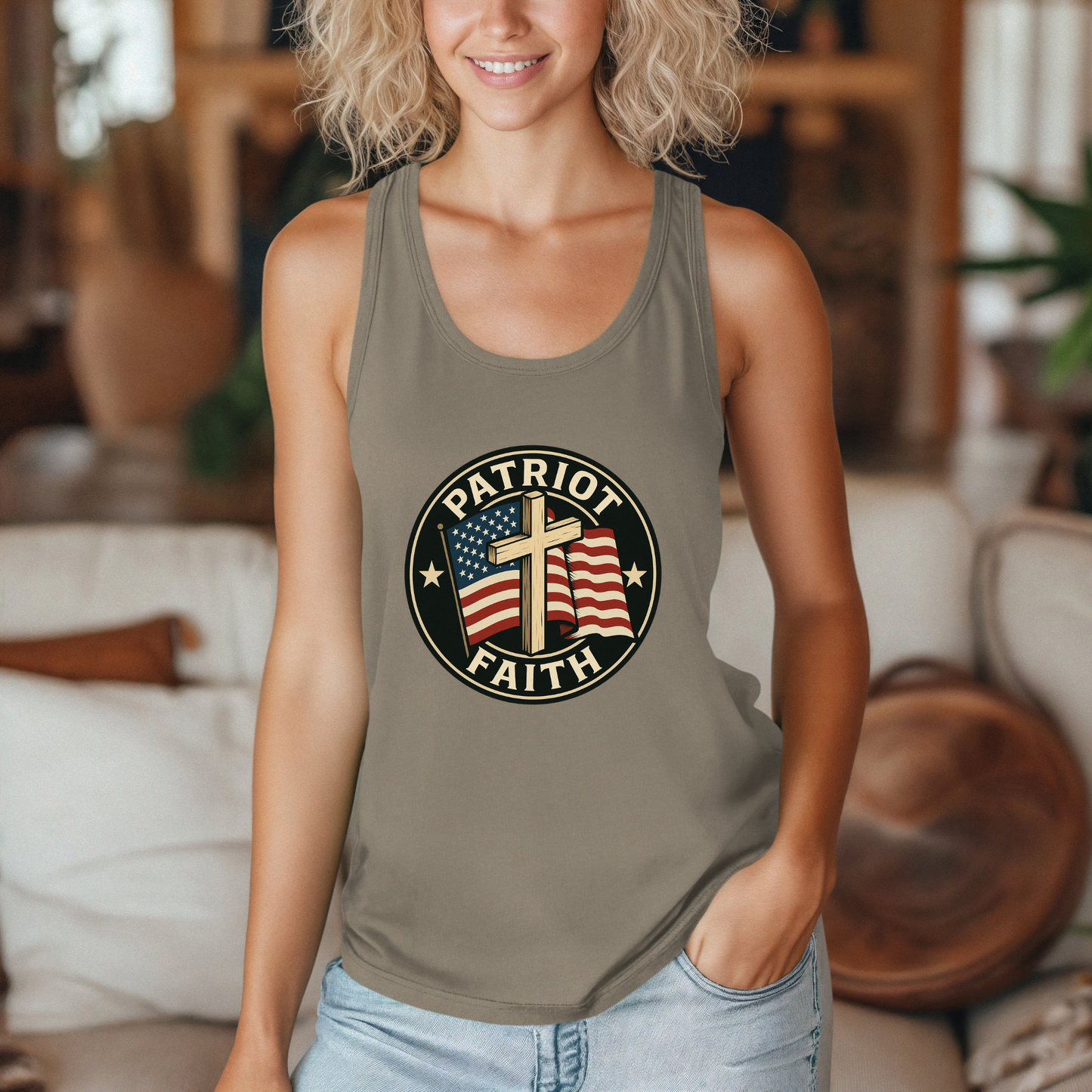 Patriot Faith Women's Racerback Tank