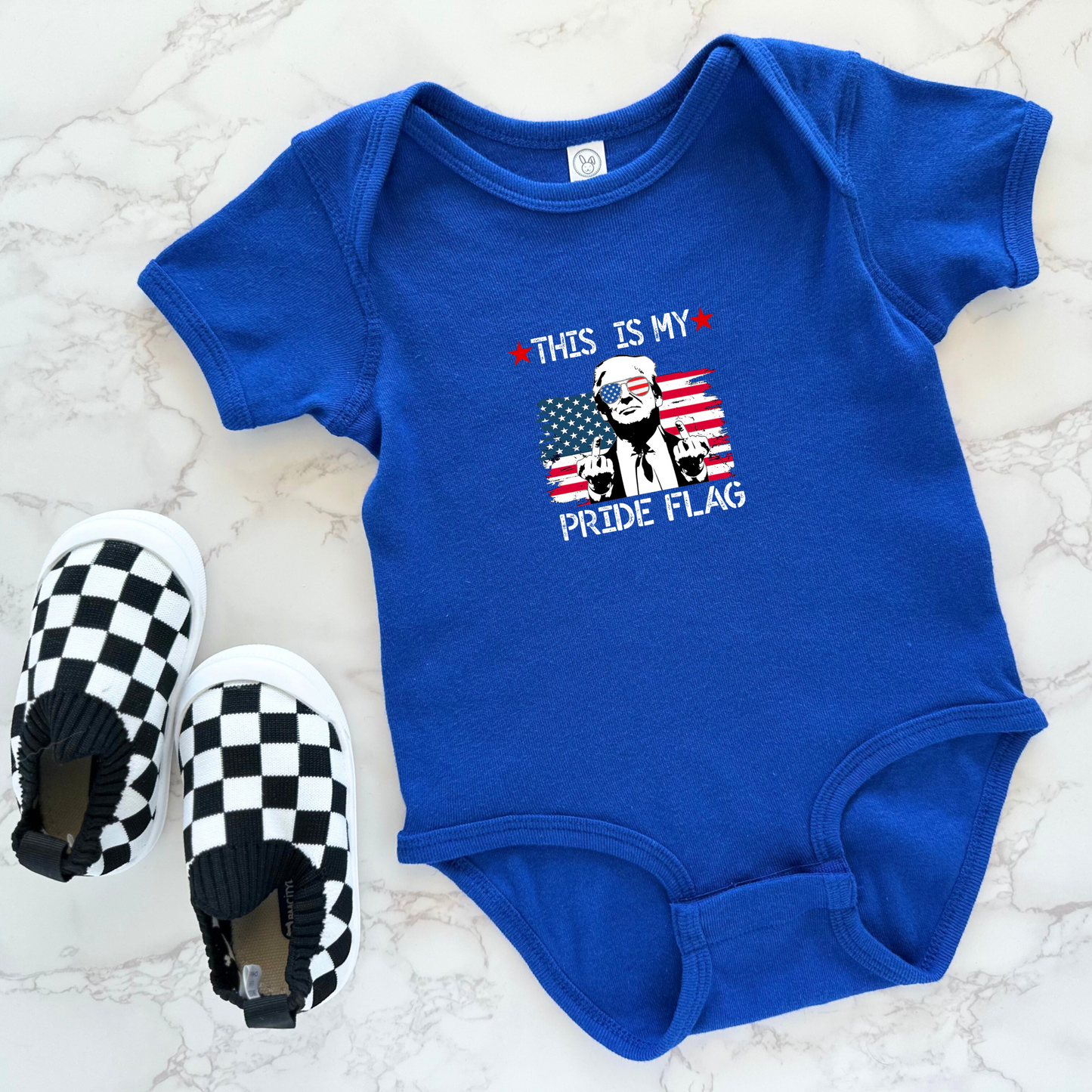 Trump This Is My Pride Flag Infant Onesie