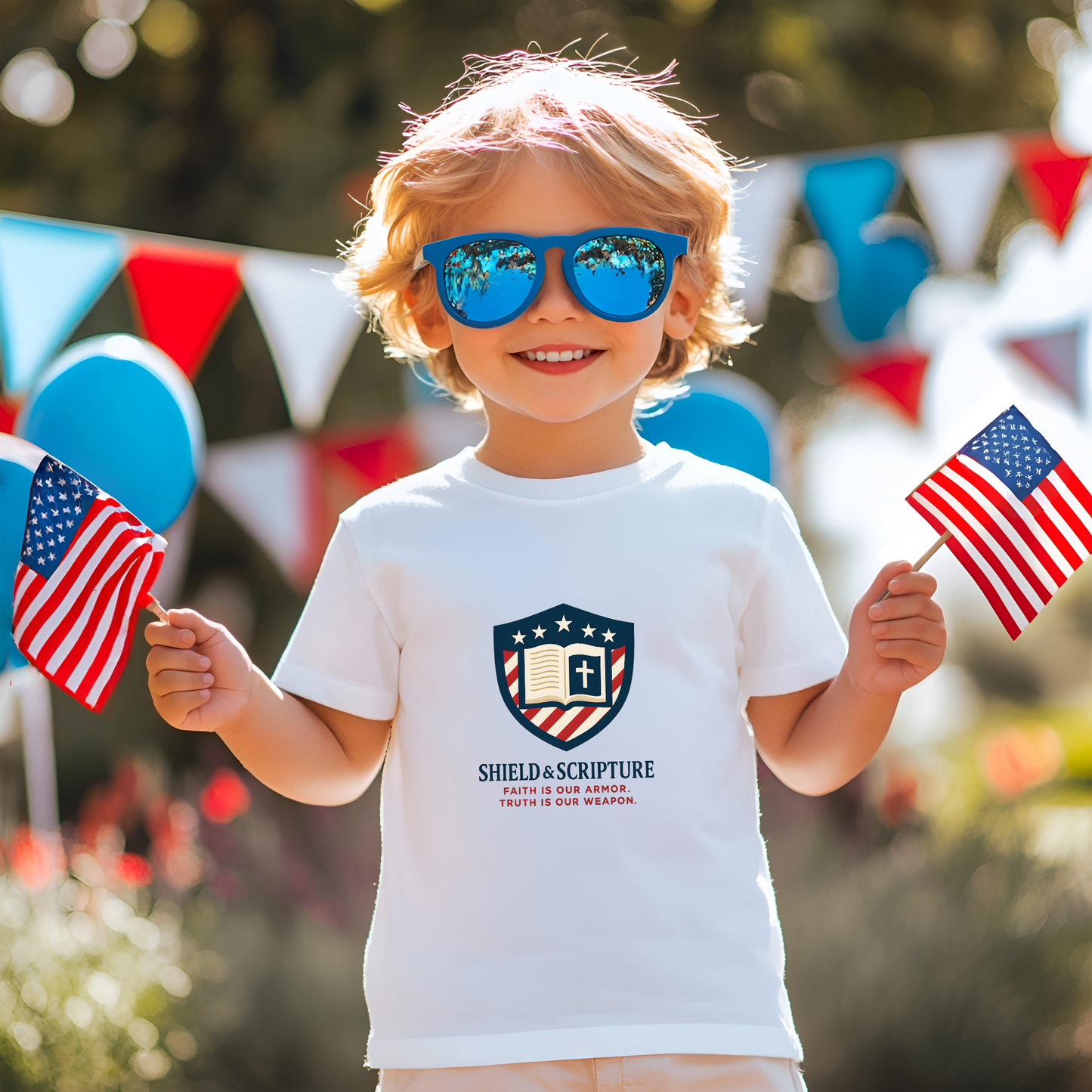 Shield & Scripture Kids Tee Daily Wear
