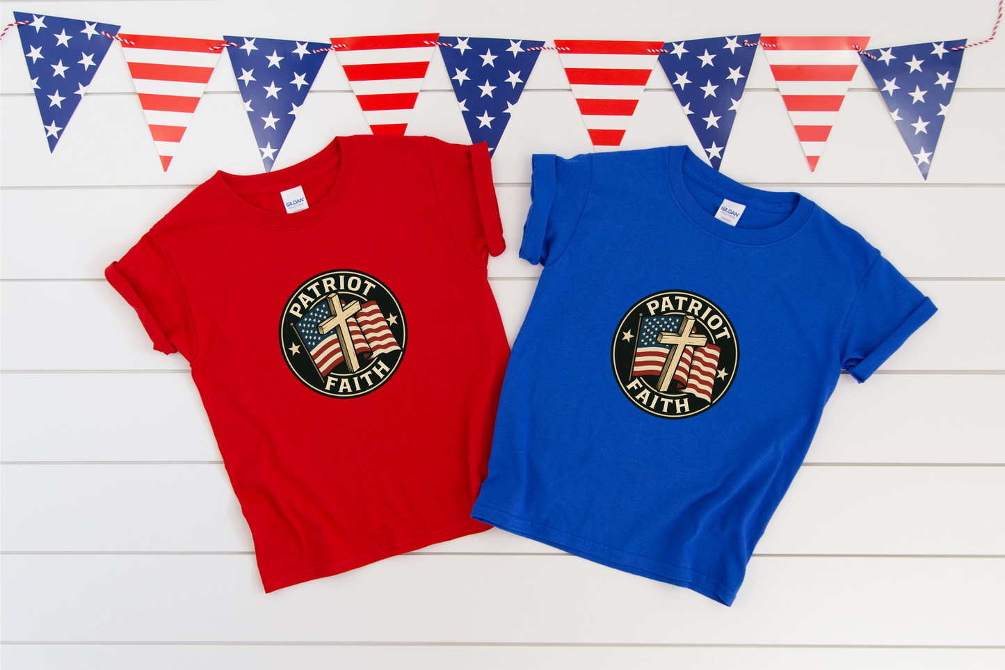 Patriotic Kids Tee - Faith & Freedom Everyday Wear
