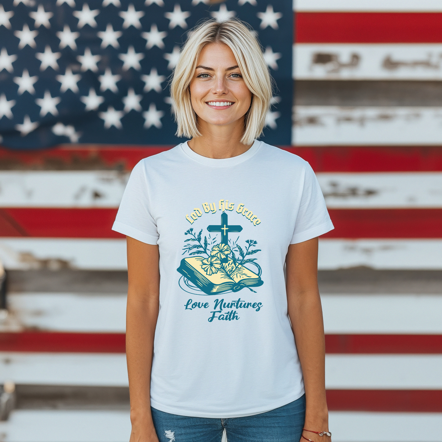Love Nurtures Faith Inspired Unisex T-shirt