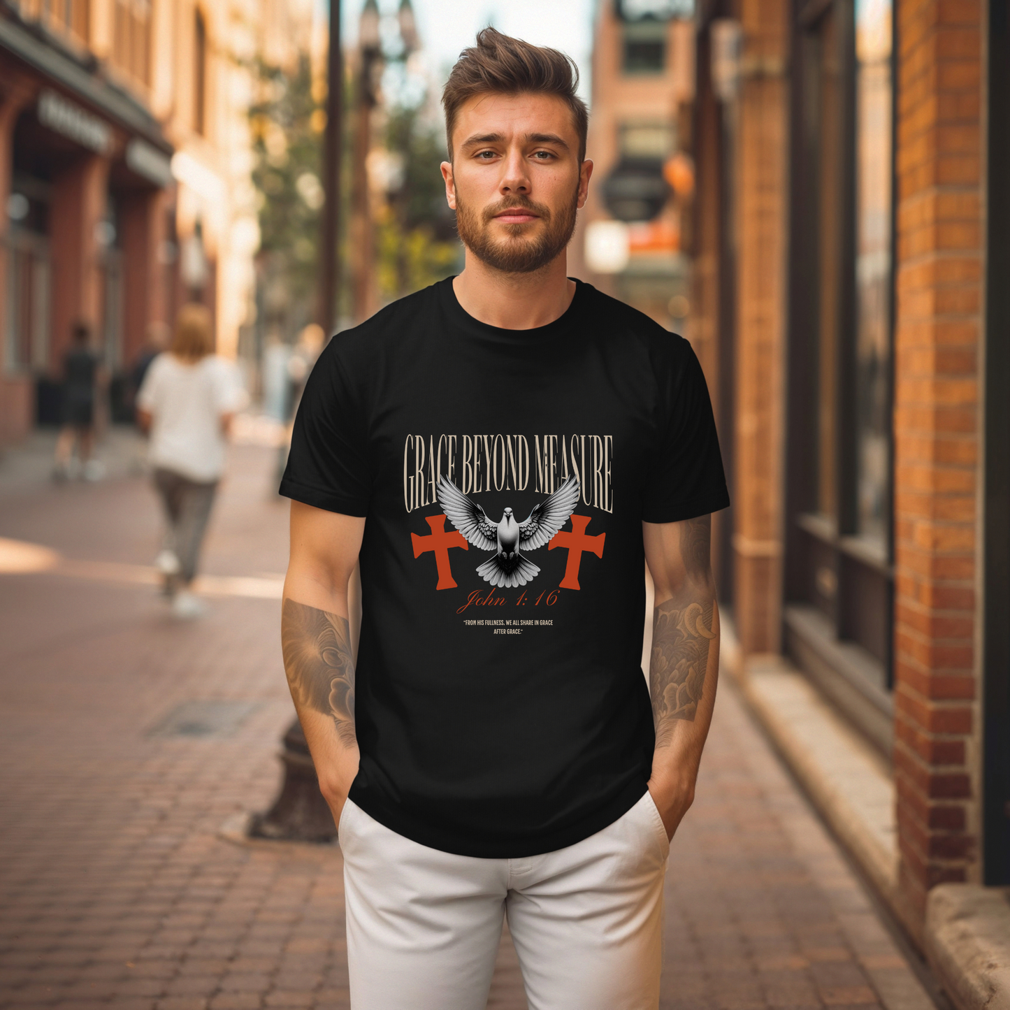 Grace Beyond Measure John 1:16 Inspired Unisex T-Shirt