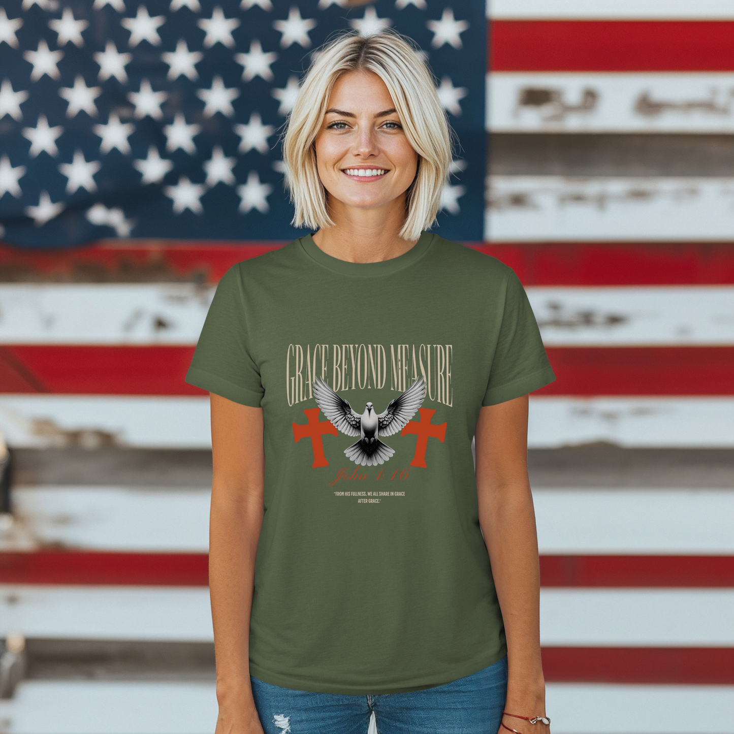 Grace Beyond Measure John 1:16 Inspired Unisex T-Shirt