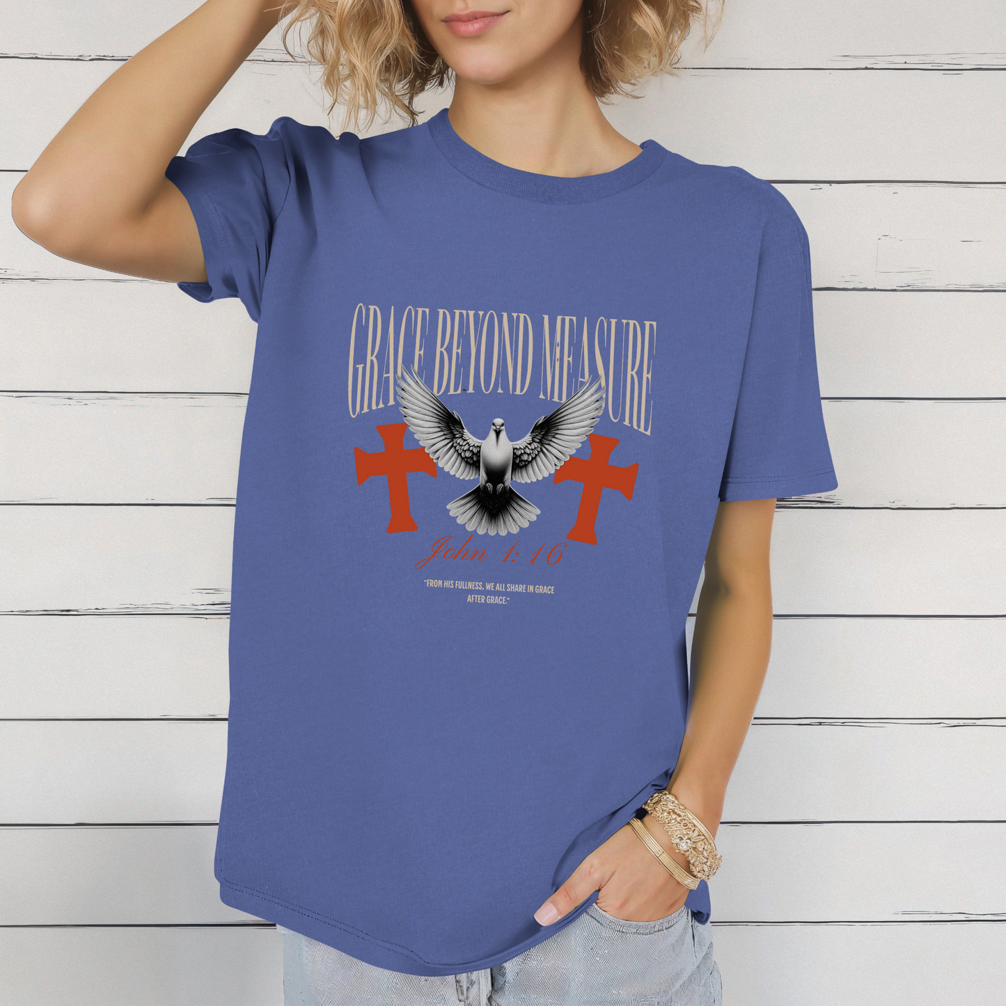 Grace Beyond Measure John 1:16 Inspired Unisex T-Shirt