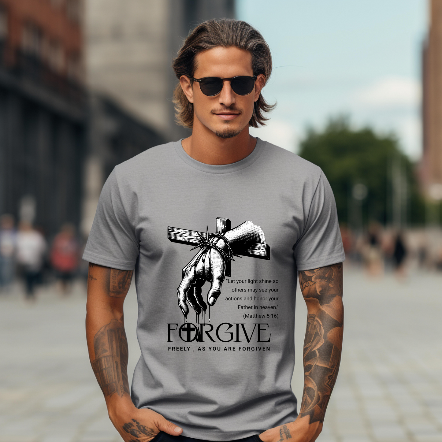 Forgive Matthew 5:16 Inspired Graphic Unisex T-Shirt