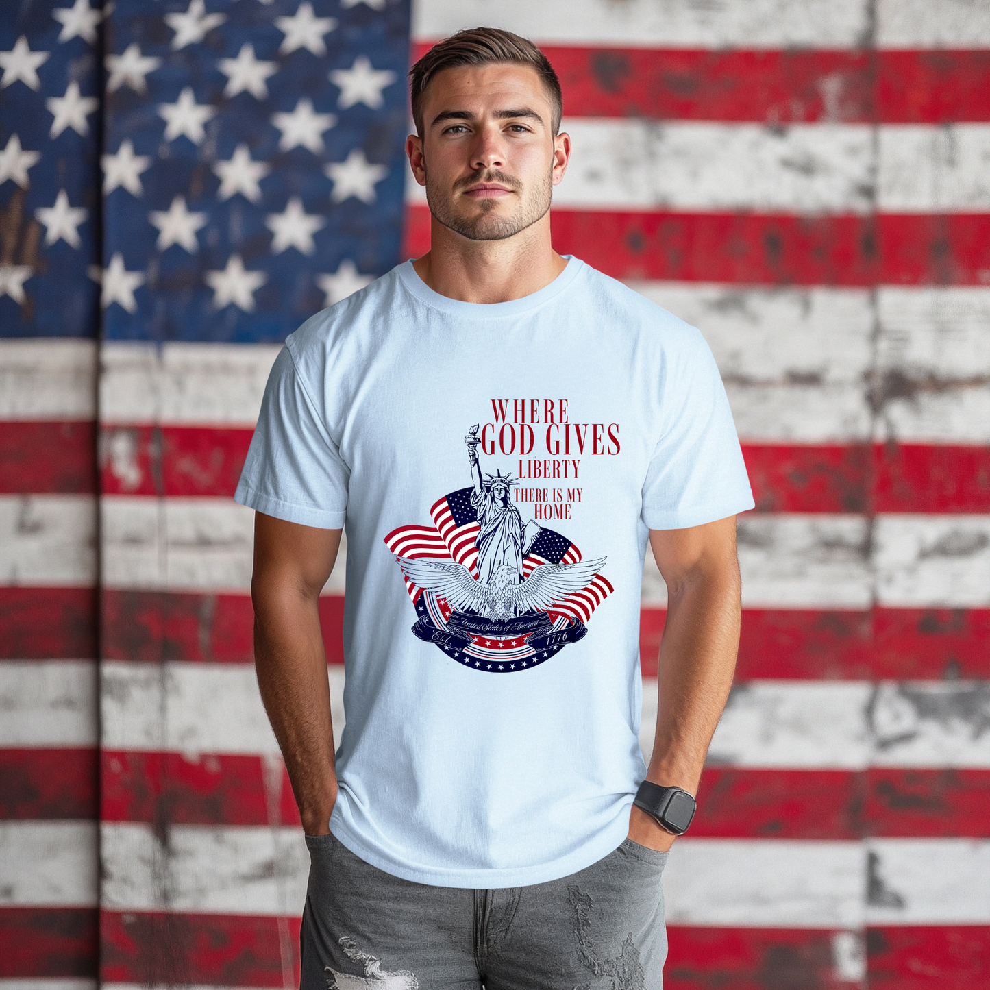 Liberty Graphic Tee - Unisex Soft style T-shirt