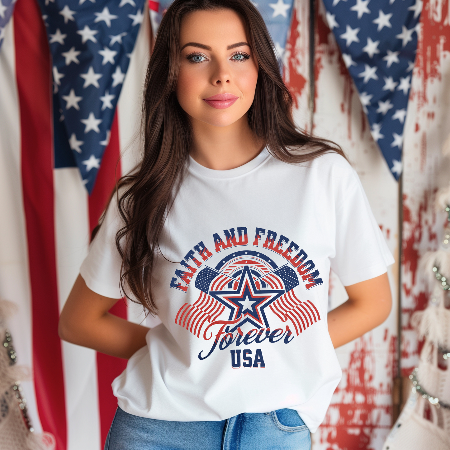 Faith & Freedom Forever USA Unisex T-Shirt