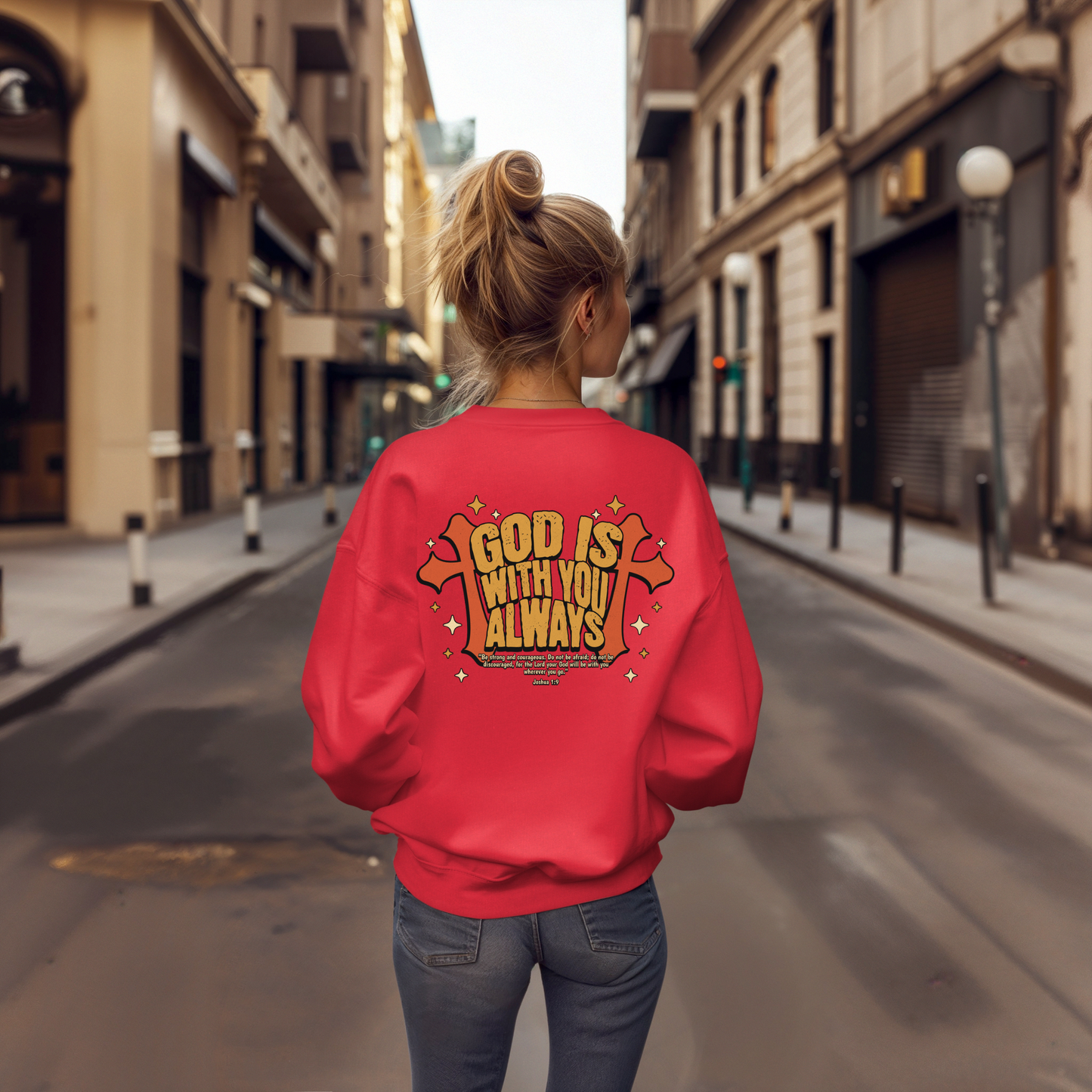 God is with you Always Inspirational Unisex Sweatshirt